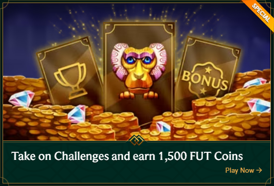 Take on Challenges and earn 1,500 FUT Coins